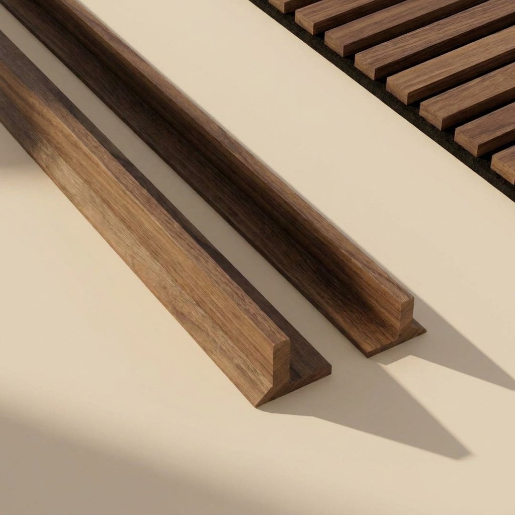 L-Shaped Corner Trims for Slat Panels — 2 × 270 cm