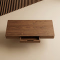 Wall-Hung Desk with Concealed Drawer — 100 cm