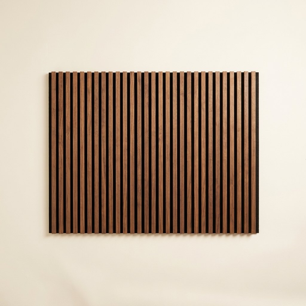 Wall-Fixed Slat Headboard 160 × 120 cm