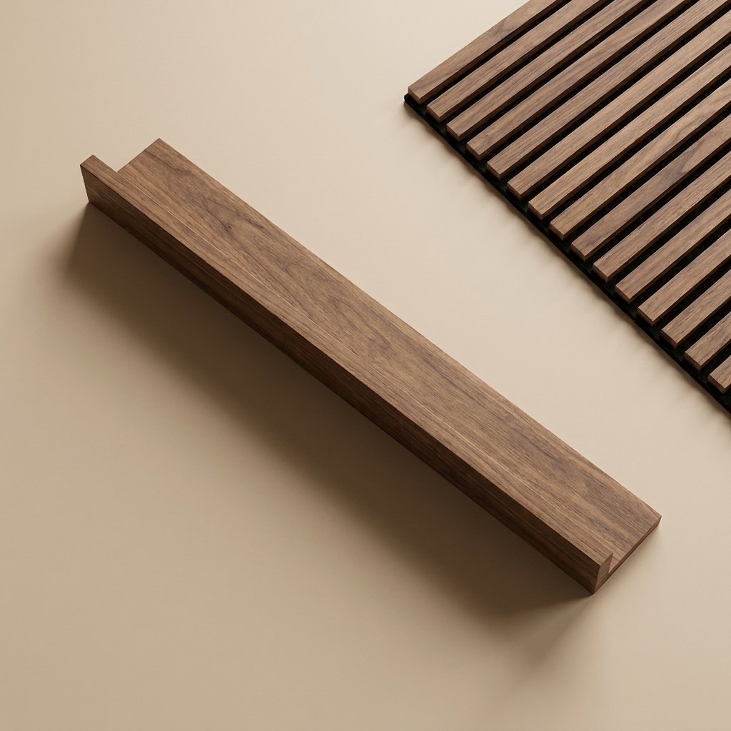 Narrow Picture Shelf with Lip — 90 cm