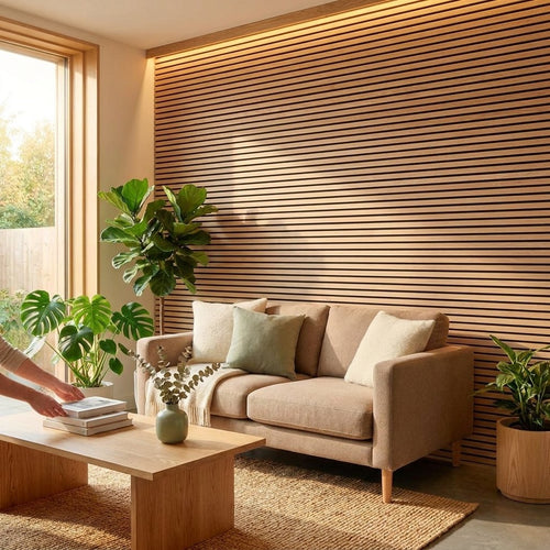 Compact Slat Panels 240 × 60 cm — Packs of 4 or 8