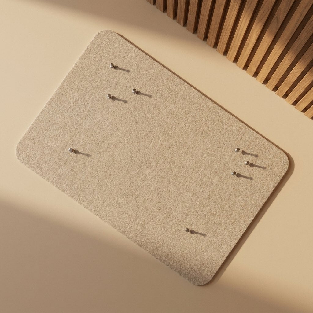 Rounded Felt Pin Board 60 × 90 cm