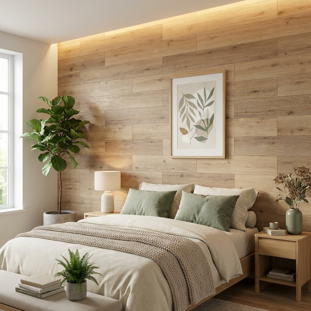 Peel-and-Stick Wood-Look Planks — One Box