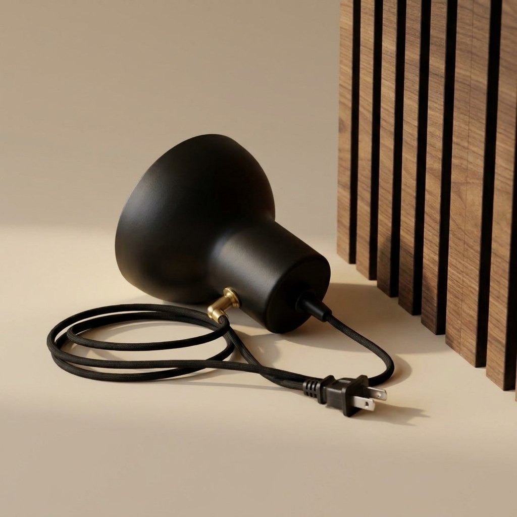 Corded Plug-In Wall Light, Woven Cable