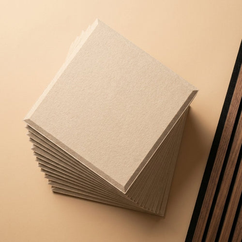 Bevelled Square Felt Tiles 30 × 30 cm — Set of 12